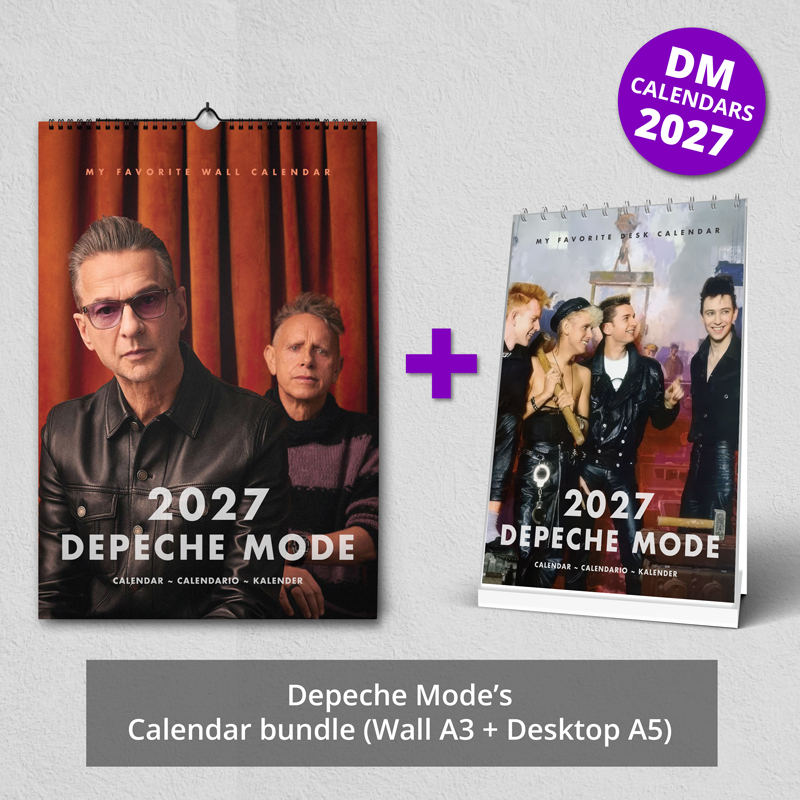 Sada kalendářů Depeche Mode 2027 (nástěnný + stolní)