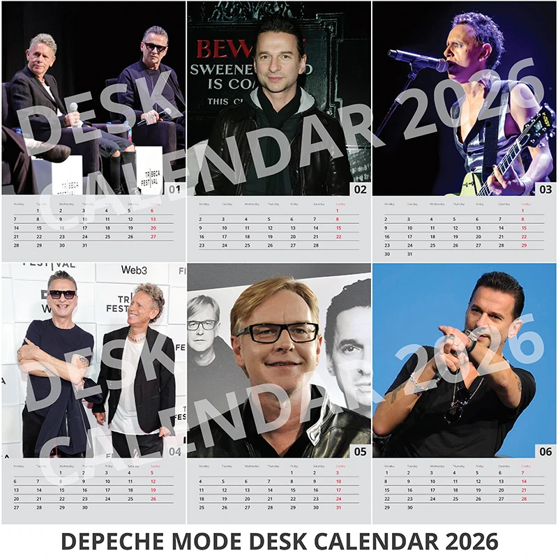 Stolní kalendář Depeche Mode 2026