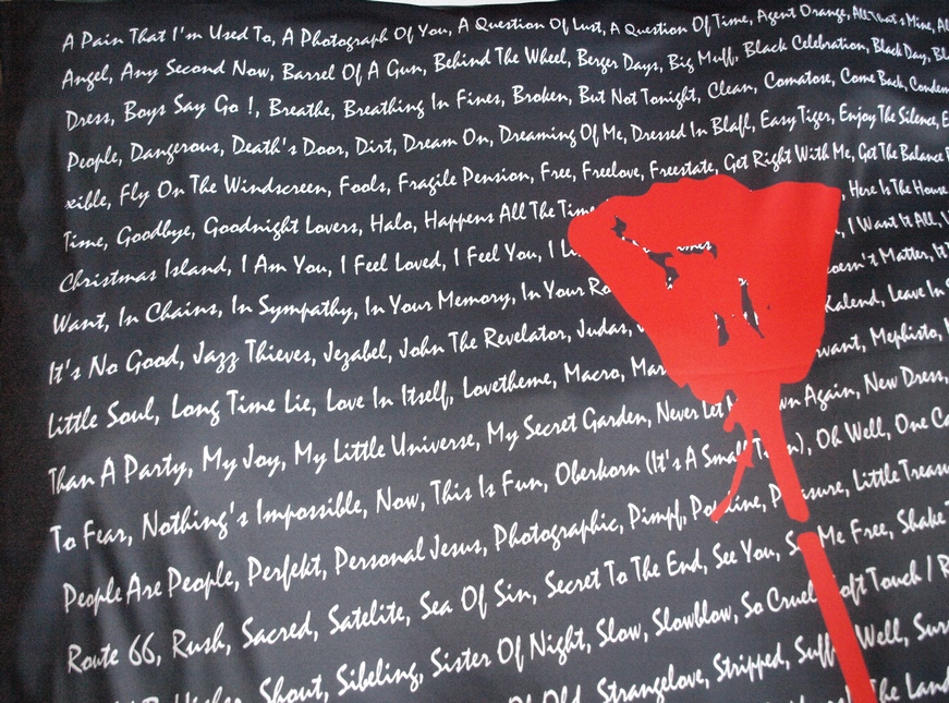 Ložní povlečení Depeche Mode Rose black