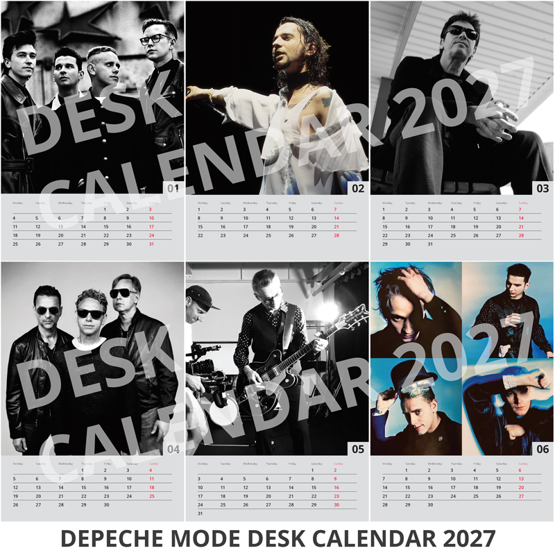 Sada kalendářů Depeche Mode 2027 (nástěnný + stolní)