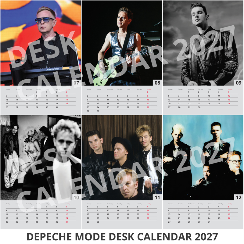 Sada kalendářů Depeche Mode 2027 (nástěnný + stolní)